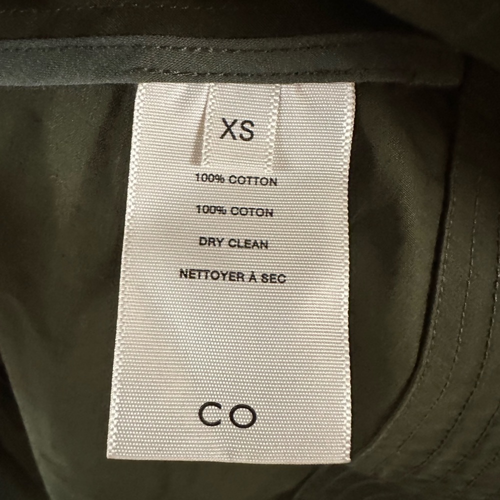 CO Essential Cap Sleeve Dress in Cotton Poplin Green - Picture 11 of 12